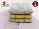MARYAMS M 961 Ragga Chiffon Embroidered Suit With Khatli Work Designer Pakistani Suit