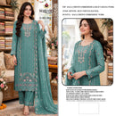 MARYAMS M 960 Ragga Chiffon Embroidered Suit With Khatli Work Designer Pakistani Suit