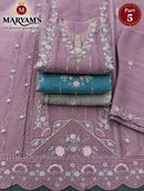 MARYAMS M 960 Ragga Chiffon Embroidered Suit With Khatli Work Designer Pakistani Suit