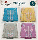 MARYAMS M 960 Ragga Chiffon Embroidered Suit With Khatli Work Designer Pakistani Suit