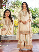 RINAZ R 1726 Chinon Silk Embroidery Work Designer Suit Pakistani Party Wear