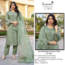 Serine S 1082 Roman silk havy Embroidery with khatli work & cutwork with gpo laces