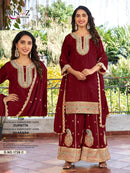 RINAZ R 1726 Chinon Silk Embroidery Work Designer Suit Pakistani Party Wear