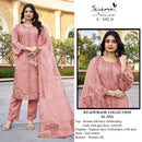 Serine S 1082 Roman silk havy Embroidery with khatli work & cutwork with gpo laces