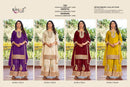 RINAZ R 1726 Chinon Silk Embroidery Work Designer Suit Pakistani Party Wear