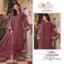 Motifz 5472 Siffion Embroidery Bits Work With Back Work Designer Pakistani Suit