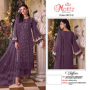 Motifz 5472 Siffion Embroidery Bits Work With Back Work Designer Pakistani Suit