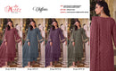 Motifz 5472 Siffion Embroidery Bits Work With Back Work Designer Pakistani Suit
