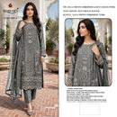Maryams M 964 Ragga Chiffon Suit With Embroidery & Khatli Worked Pakistani Suits