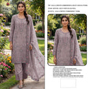 Maryams M 951 Ragga Chiffon Suit With Embroidery & Khatli Worked Pakistani Suits