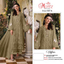 Motifz 5407 Chiffon Embroidered Khatli Work Pakistani Suit
