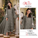 Motifz 5407 Chiffon Embroidered Khatli Work Pakistani Suit