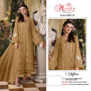 Motifz 5407 Chiffon Embroidered Khatli Work Pakistani Suit