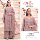 Motifz 5484 Chiffon Embroidered Suit With Khatli Worked Pakistani Suits