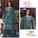Motifz 5512 Chiffon Embroidered Khatli Work Pakistani Suit