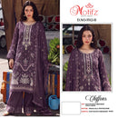 Motifz 5512 Chiffon Embroidered Khatli Work Pakistani Suit