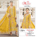 Motifz R 1284 Chiffon Embroidered Readymade Suit With Khatli Worked Pakistani Suits