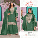 Motifz R 1327 Chinnon Embroidered Designer Suit With Khatli Worked Pakistani Suits