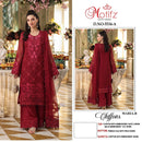 Motifz 5534 Chiffon Embroidered Suit With Khatli Work & Back Worked Pakistani Suits
