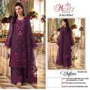 Motifz 5534 Chiffon Embroidered Suit With Khatli Work & Back Worked Pakistani Suits