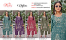 Motifz 5274 Chiffon Embroidered Khatli Work Pakistani Suit