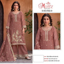 Motifz 5541 Gold Chiffon Suit With Embroidery Bits Worked Pakistani Suits