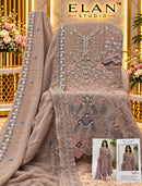Elan E 69 Chiffon Heavy Embroidered Suit With Handwork & Cutworked Pakistani Suits