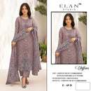 Elan E 69 Chiffon Heavy Embroidered Suit With Handwork & Cutworked Pakistani Suits
