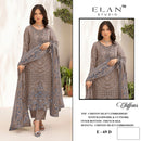 Elan E 69 Chiffon Heavy Embroidered Suit With Handwork & Cutworked Pakistani Suits