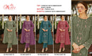 Motifz 5247 Crunchy Fabric Embroidered Khatli Work Designer Suit