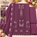 Motifz 5247 Crunchy Fabric Embroidered Khatli Work Designer Suit