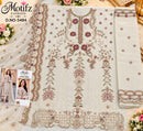 Motifz 5484 Chiffon Embroidered Khatli Work Designer Suits