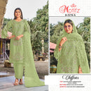 Motifz 5270 Chiffon Suit With Embroidery & Khatli Worked Pakistani Suits