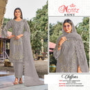 Motifz 5270 Chiffon Suit With Embroidery & Khatli Worked Pakistani Suits