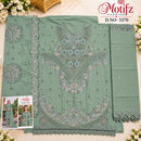 Motifz 5270 Chiffon Suit With Embroidery & Khatli Worked Pakistani Suits