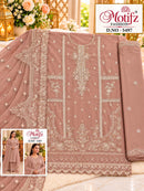 Motifz 5497 Chiffon Suit With Embroidery & Khatli Worked Pakistani Suits