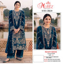 Motifz R 2042 Velvet Suit With Embroidery & Khatli Worked Winter Wear Pakistani Suits