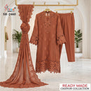 Shree Fabs 2163 Crystal Raga Chiffon Suit With Khatli Worked Readymade Pakistani Suits