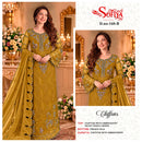 Sofiya 160 Chiffon Suit With Heavy Embroidery Khatli Work & Boring Worked Pakistani Suits