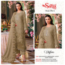 Sofiya 156 Chiffon Suit With Heavy Embroidery & Khatli Worked Pakistani Suits