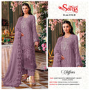 Sofiya 156 Chiffon Suit With Heavy Embroidery & Khatli Worked Pakistani Suits