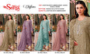 Sofiya 156 Chiffon Suit With Heavy Embroidery & Khatli Worked Pakistani Suits