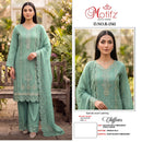Motifz R 1541 Chiffon Suit With Embroidery & Khatli Worked Pakistani Suits