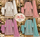 Motifz R 1541 Chiffon Suit With Embroidery & Khatli Worked Pakistani Suits