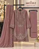 Motifz R 1525 Organza Embroidered Suit With Khatli Worked Pakistani Suits