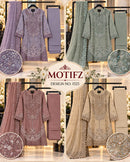 Motifz R 1525 Organza Embroidered Suit With Khatli Worked Pakistani Suits
