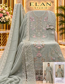 ELAN E 70 Chiffon Heavy Embroidered Suit With Handwork & Cutworked Pakistani Suits