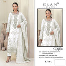 ELAN E 70 Chiffon Heavy Embroidered Suit With Handwork & Cutworked Pakistani Suits