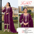 Liba Motifz R10001 9000 Velvet Embroidered Suit With Bits Worked Pakistani Suits