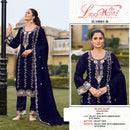 Liba Motifz R10001 9000 Velvet Embroidered Suit With Bits Worked Pakistani Suits